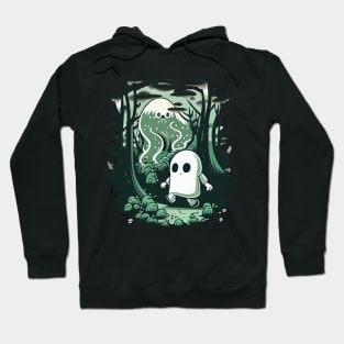 Woodsy Ghost Wandering Through the Forest Hoodie